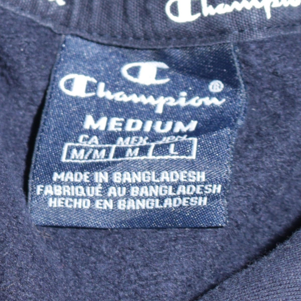 Mens UK Size M Champion Blue Pullover Hoodie