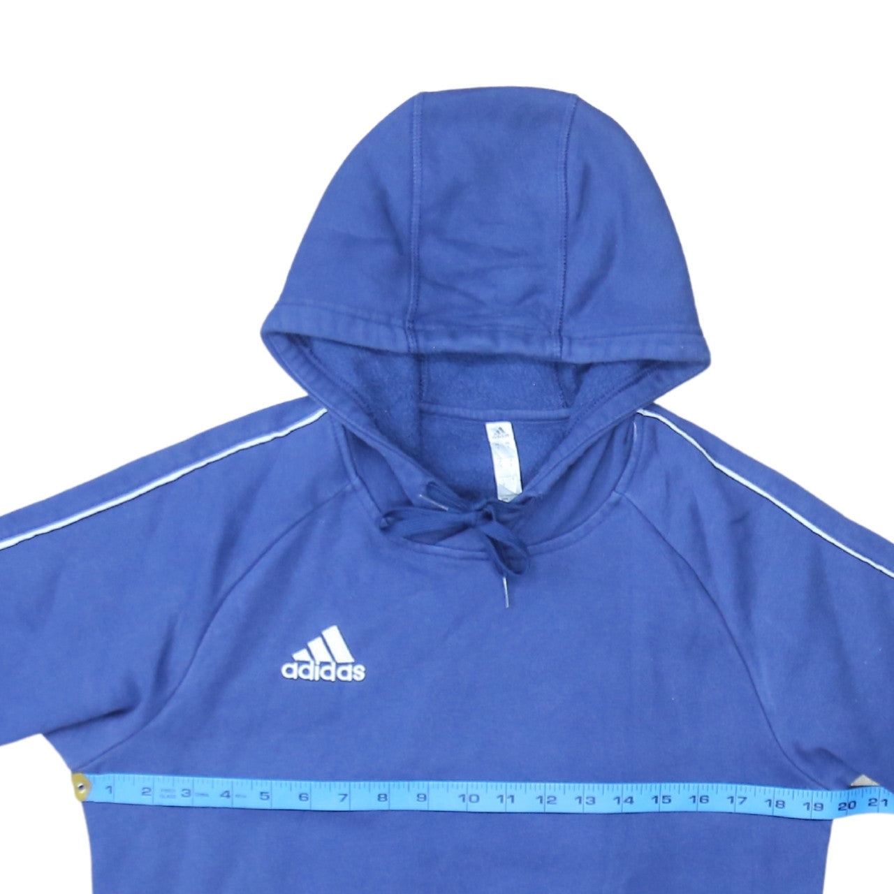 Mens UK Size S adidas Blue Pullover Hoodie