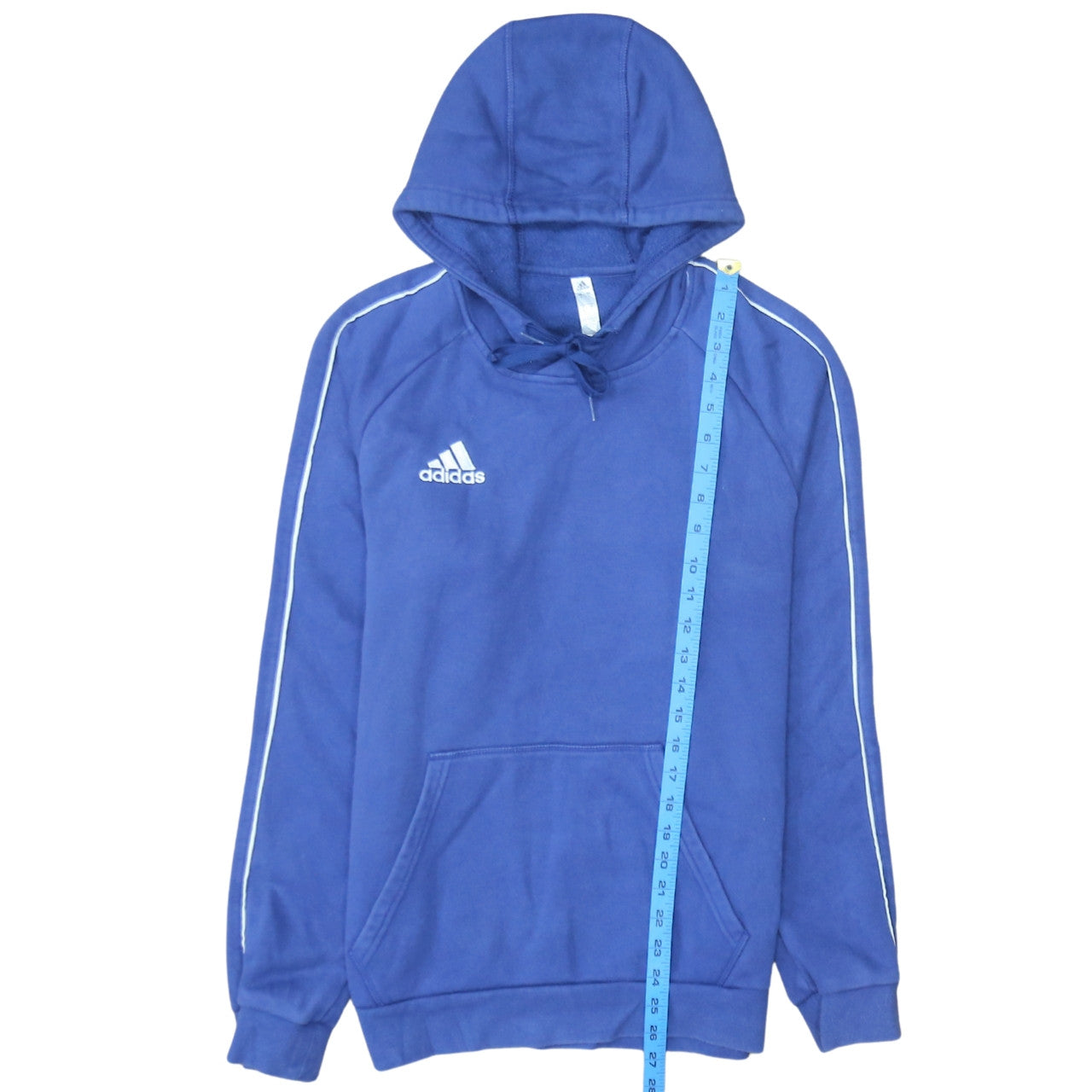 Mens UK Size S adidas Blue Pullover Hoodie