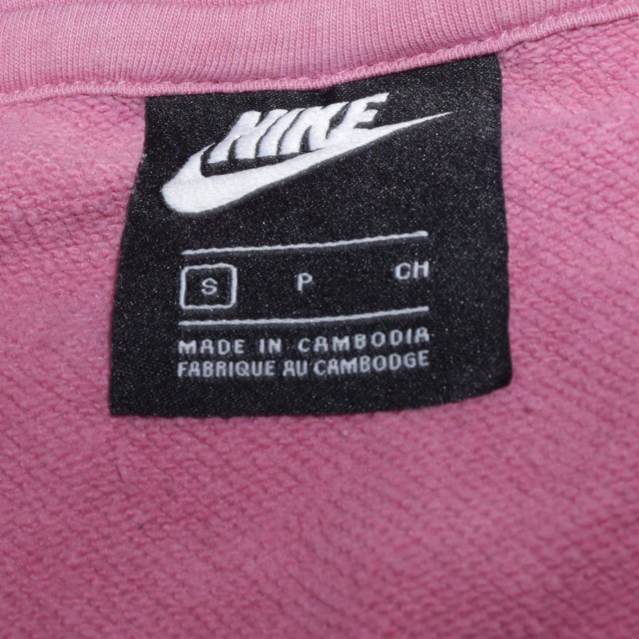 Womens UK Size S Nike Pink Pullover Hoodie