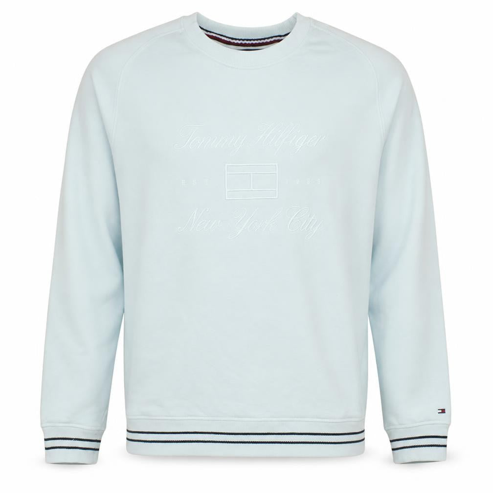Mens UK Size L Tommy Hilfiger White Pullover Sweatshirt