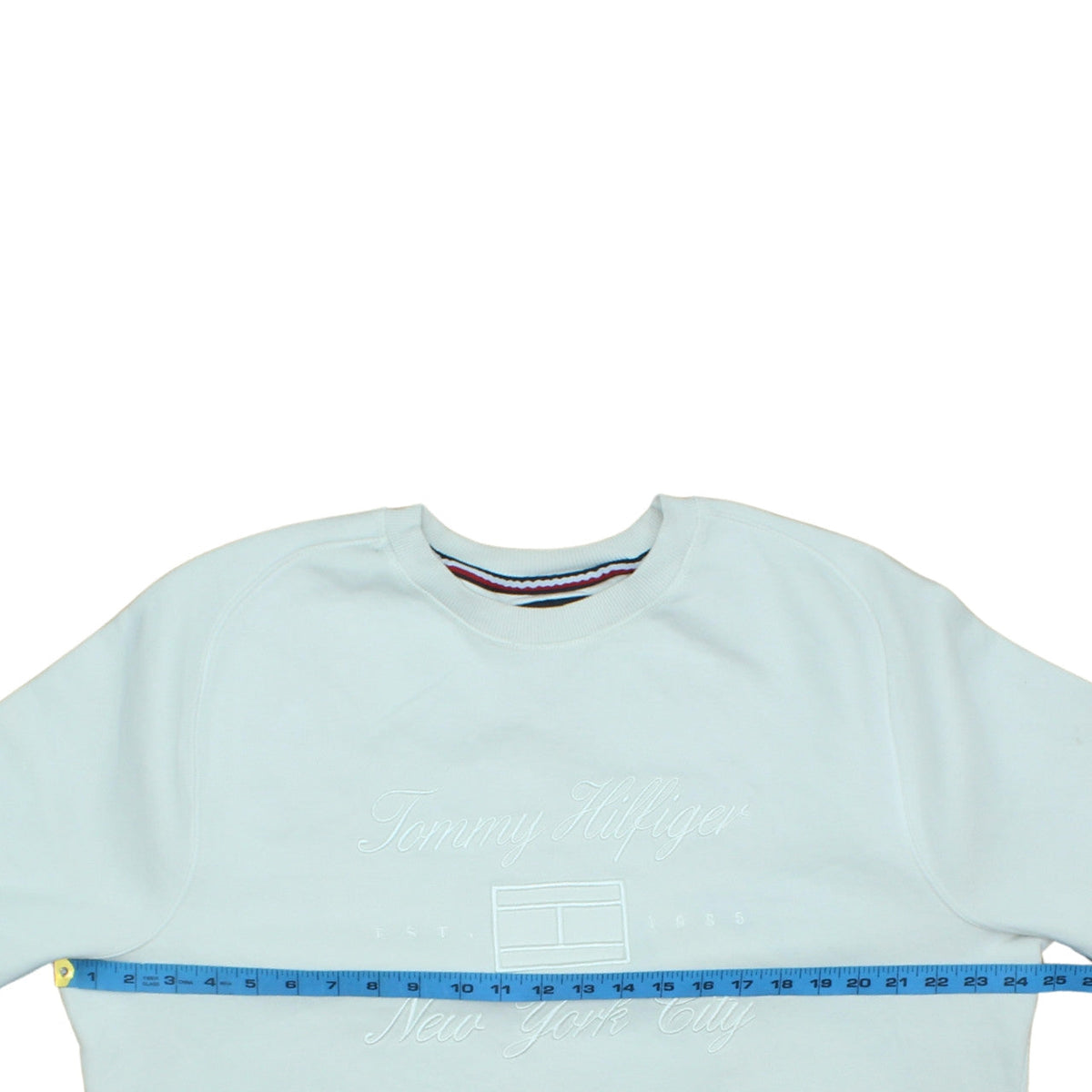 Mens UK Size L Tommy Hilfiger White Pullover Sweatshirt