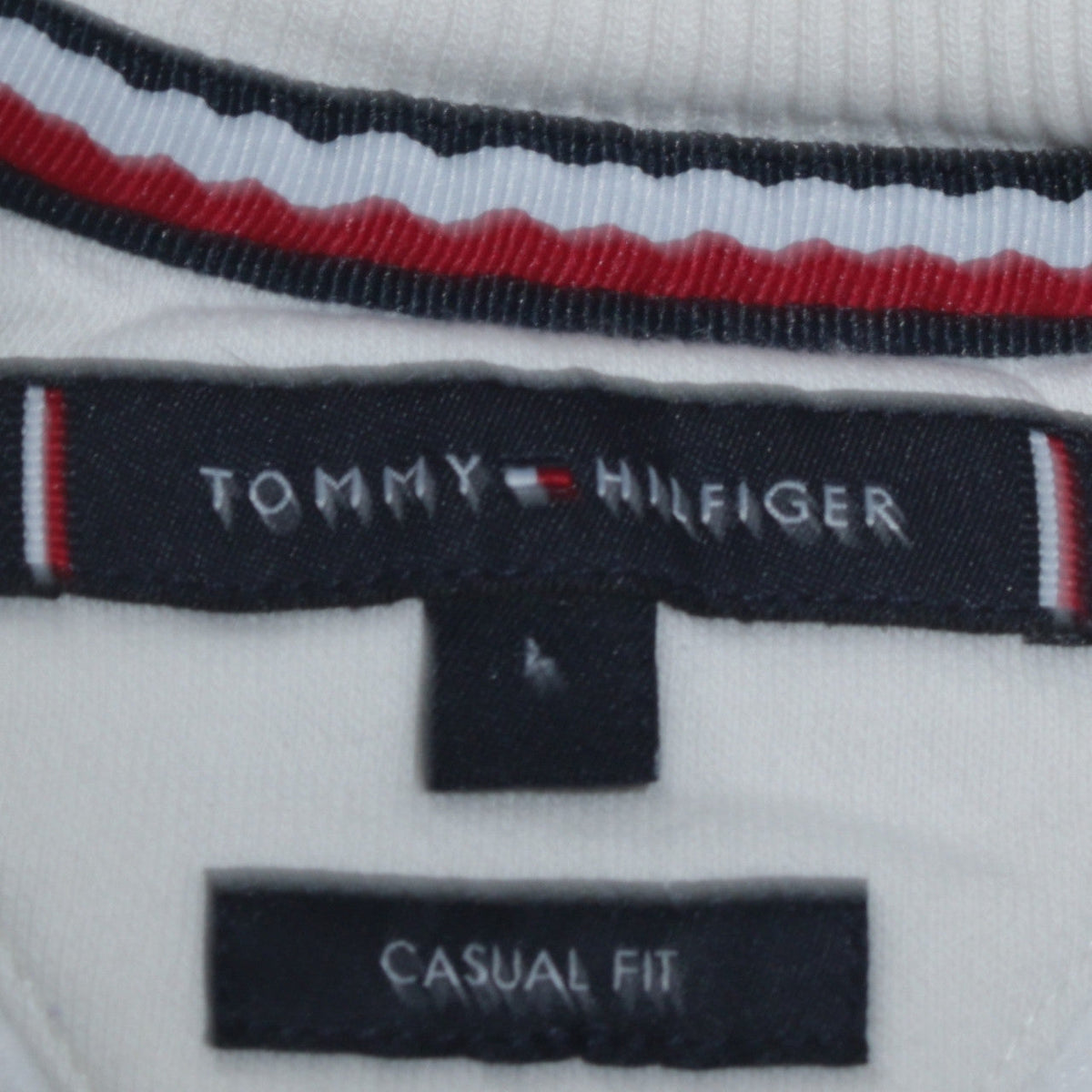 Mens UK Size L Tommy Hilfiger White Pullover Sweatshirt