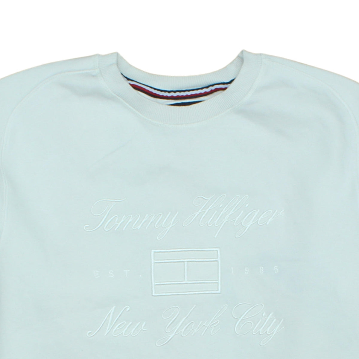 Mens UK Size L Tommy Hilfiger White Pullover Sweatshirt