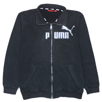 Teens UK Size 12 PUMA Black Full Zip Sweatshirt