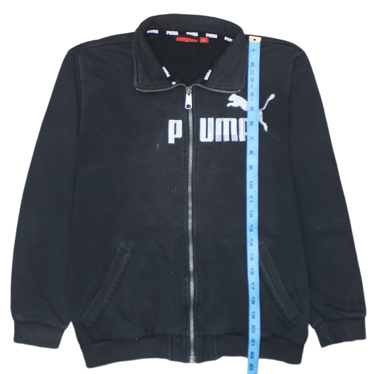 Teens UK Size 12 PUMA Black Full Zip Sweatshirt