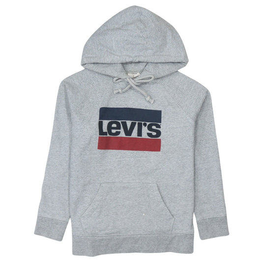 Mens UK Size M Levi's Grey Pullover Hoodie