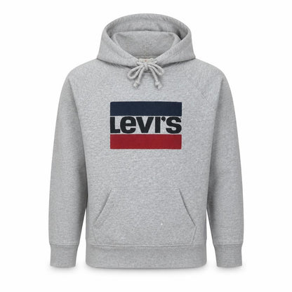 Mens UK Size M Levi's Grey Pullover Hoodie
