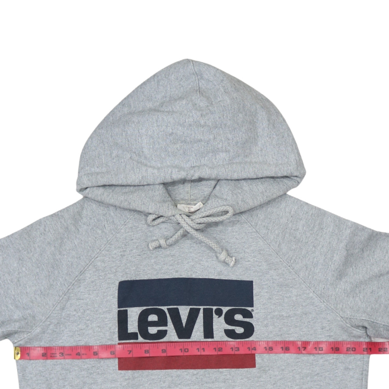 Mens UK Size M Levi's Grey Pullover Hoodie