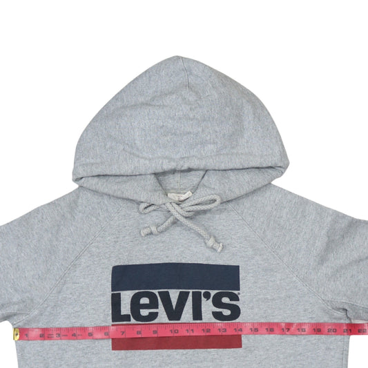 Mens UK Size M Levi's Grey Pullover Hoodie