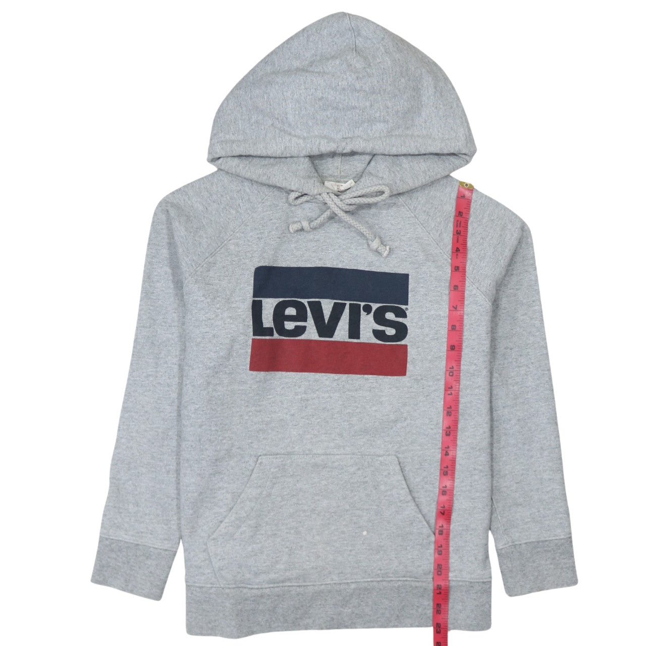 Mens UK Size M Levi's Grey Pullover Hoodie