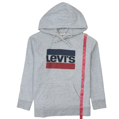 Mens UK Size M Levi's Grey Pullover Hoodie