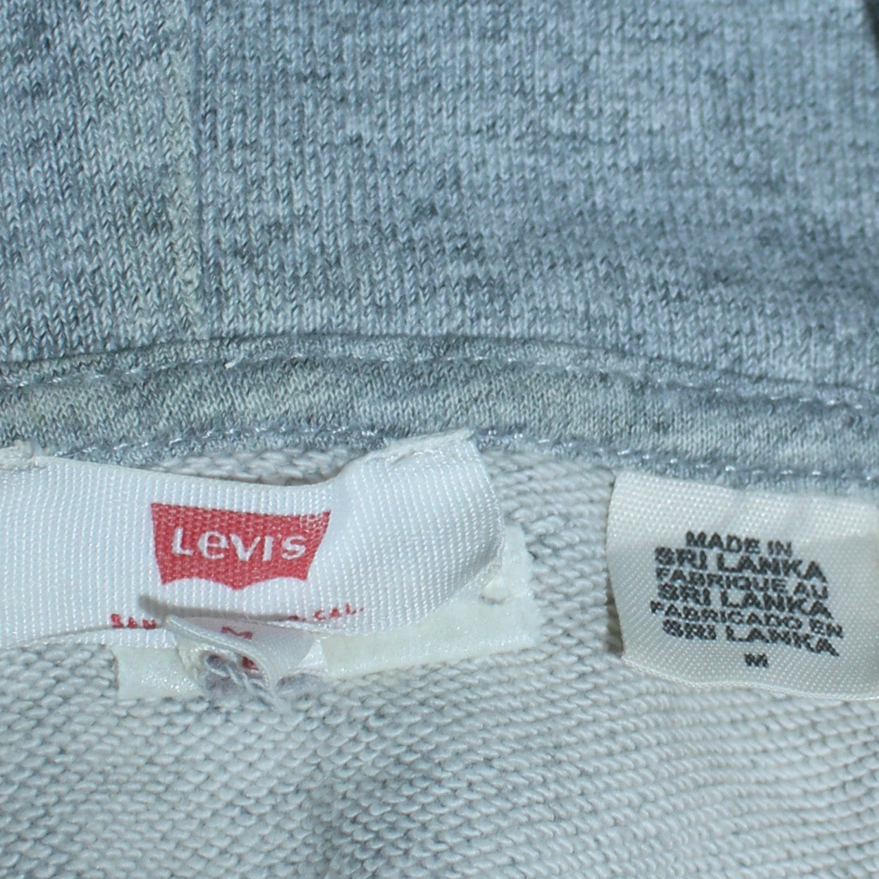 Mens UK Size M Levi's Grey Pullover Hoodie