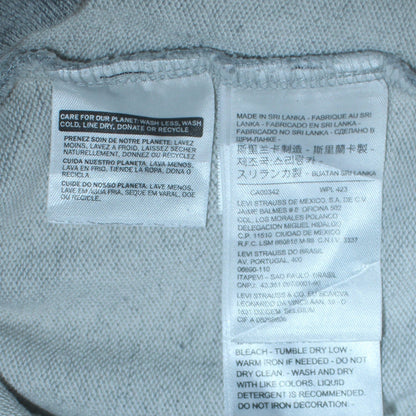 Mens UK Size M Levi's Grey Pullover Hoodie