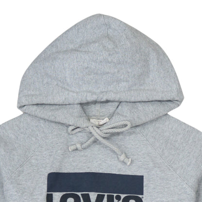 Mens UK Size M Levi's Grey Pullover Hoodie