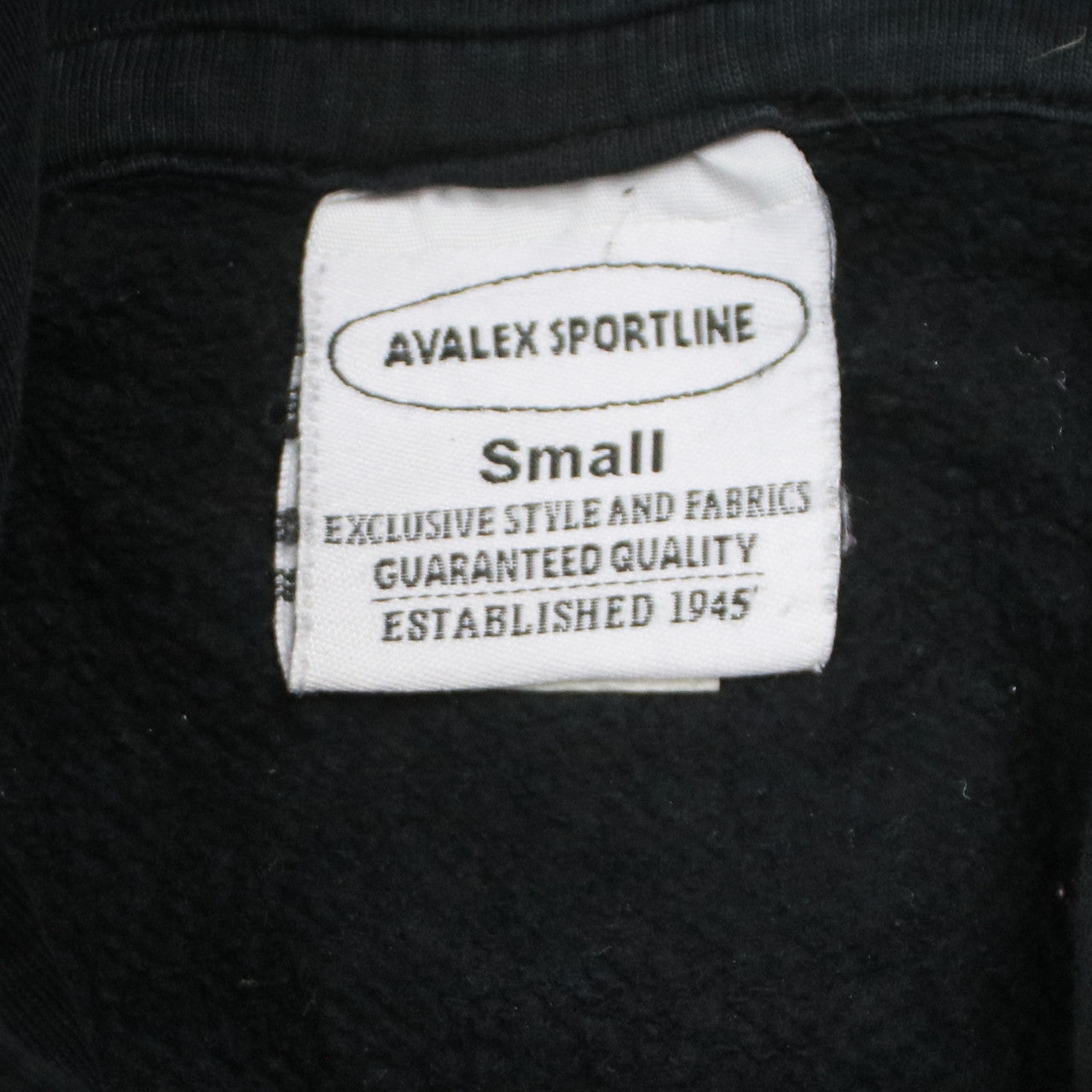 Mens UK Size S Avalex Sportline Black Pullover Hoodie