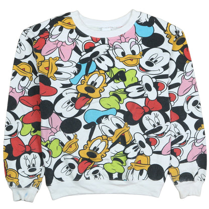 Womens UK Size XS Disney Multicoloured Pullover Sweatshirt