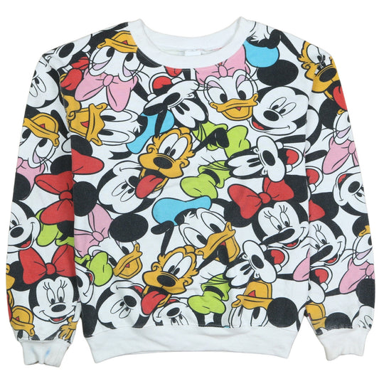Womens UK Size XS Disney Multicoloured Pullover Sweatshirt