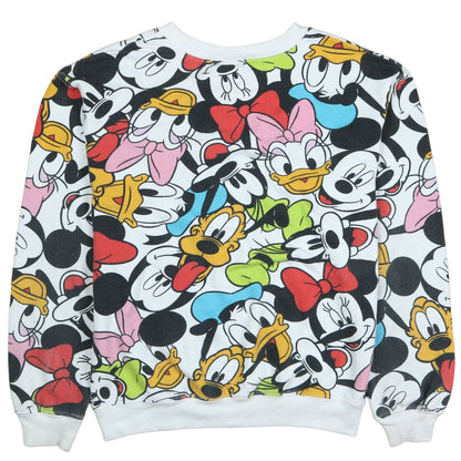 Womens UK Size XS Disney Multicoloured Pullover Sweatshirt