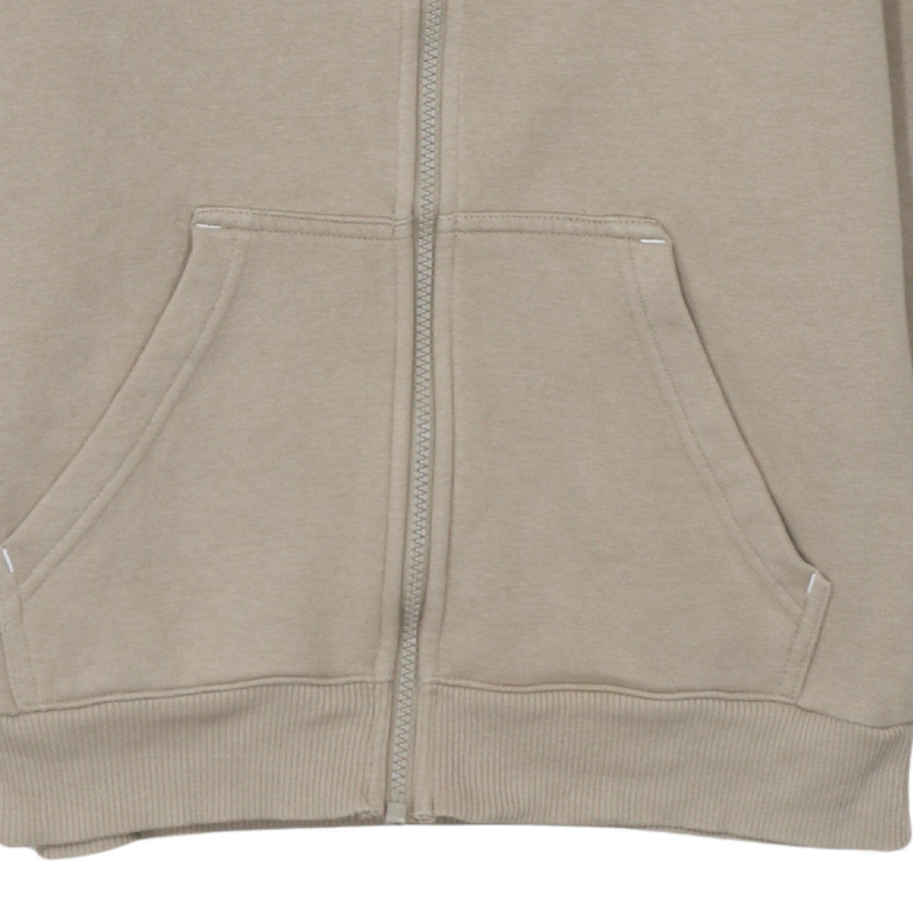 Mens UK Size XS adidas Beige Full Zip Hoodie