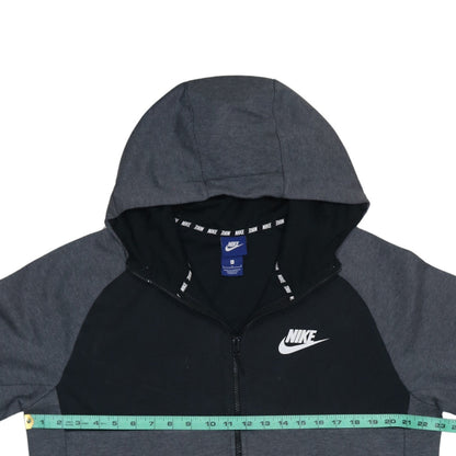Mens UK Size L Nike Grey Full Zip Hoodie