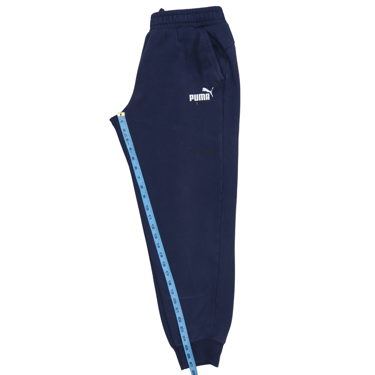 Mens UK Size L PUMA Regular Fit Jogger Blue Trousers