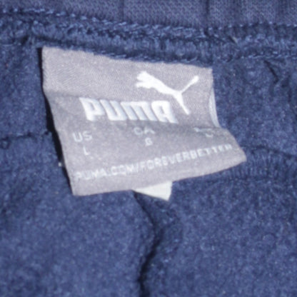 Mens UK Size L PUMA Regular Fit Jogger Blue Trousers