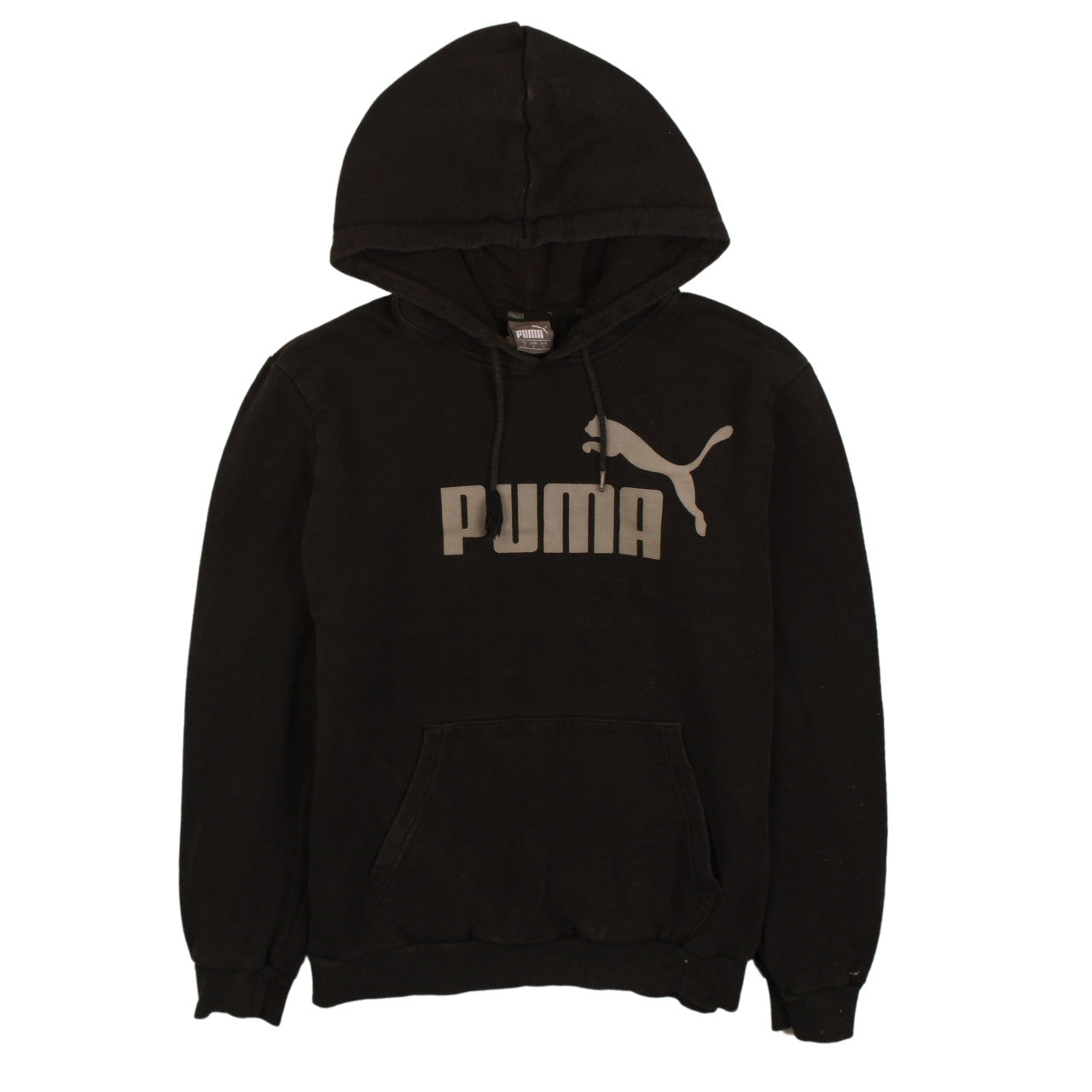 Mens UK Size S PUMA Black Pullover Hoodie