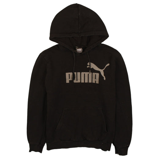 Mens UK Size S PUMA Black Pullover Hoodie
