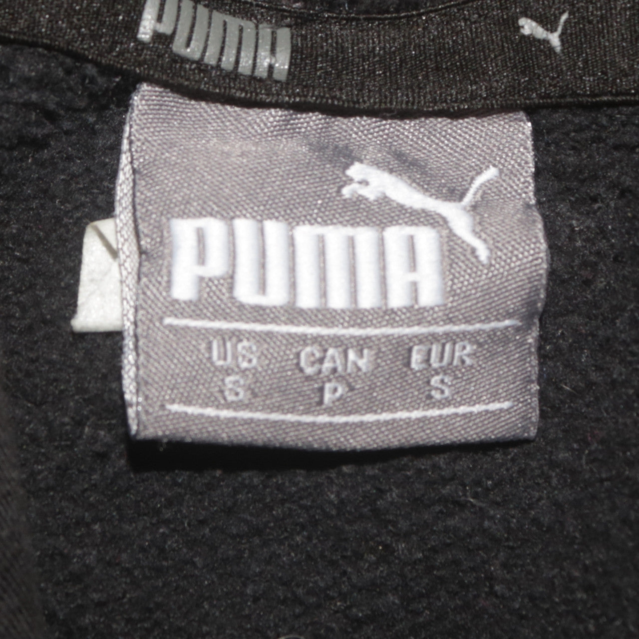 Mens UK Size S PUMA Black Pullover Hoodie