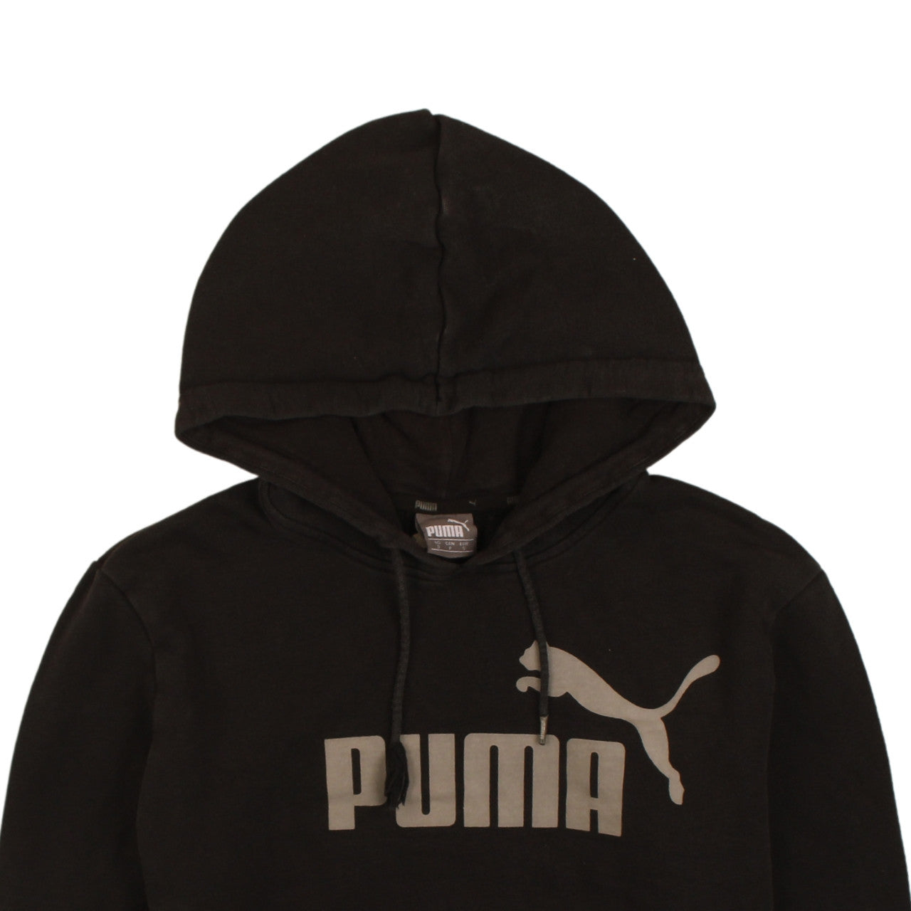 Mens UK Size S PUMA Black Pullover Hoodie