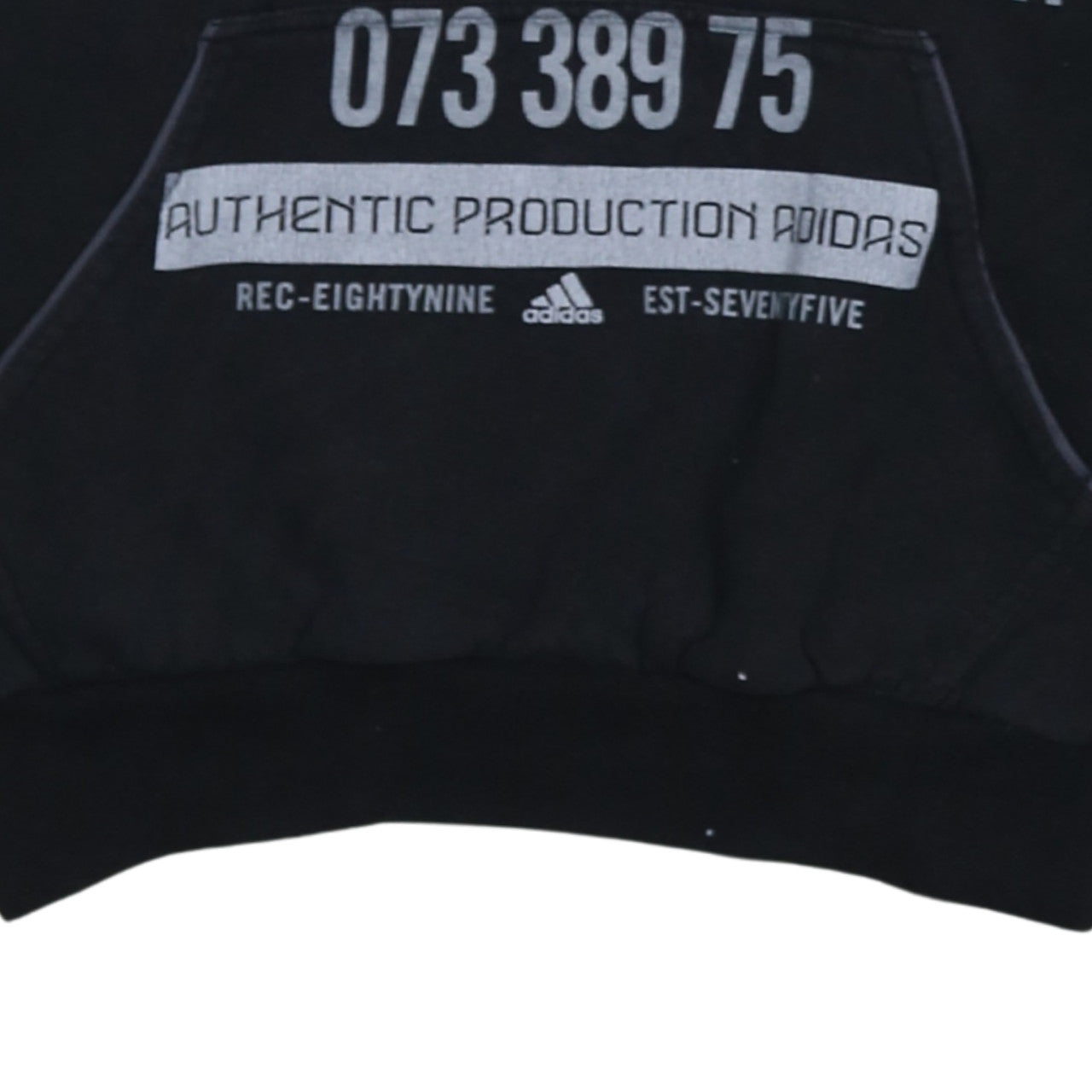 Mens UK Size M adidas Black Pullover Hoodie