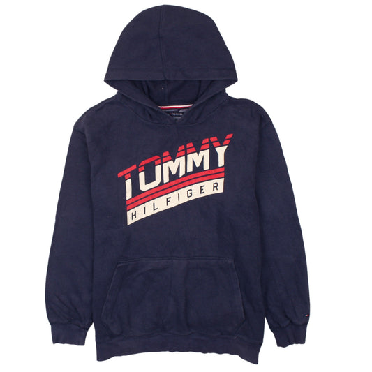 Mens UK Size XL Tommy Hilfiger Blue Pullover Hoodie