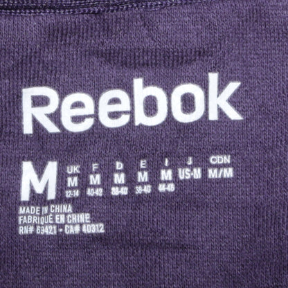 Womens UK Size M Reebok Purple Full Zip Hoodie