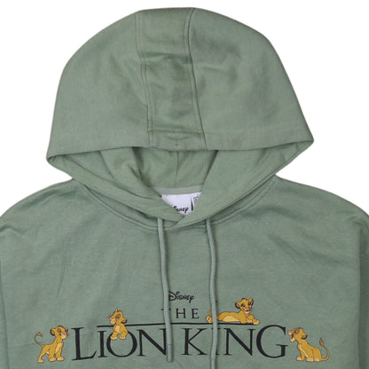Womens UK Size L Disney Green Pullover Hoodie