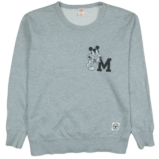 Mens UK Size M Uniqlo Grey Pullover Sweatshirt