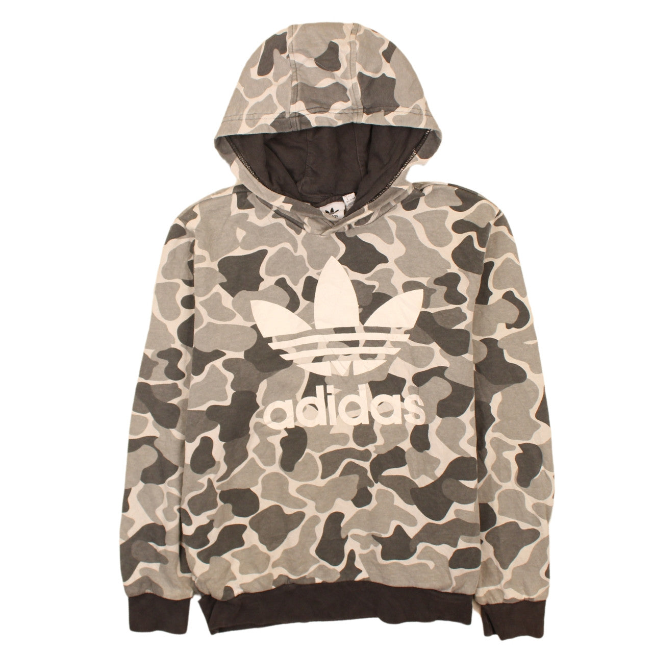 Teens UK Size L adidas Grey Pullover Hoodie