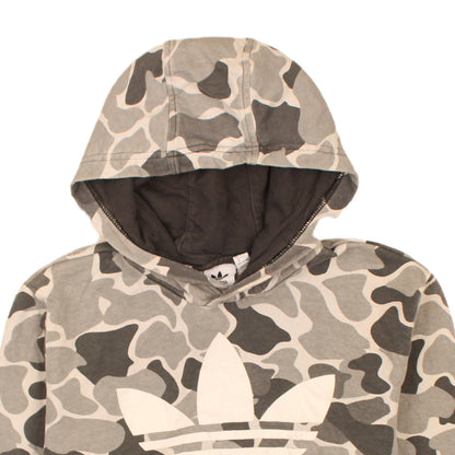 Teens UK Size L adidas Grey Pullover Hoodie