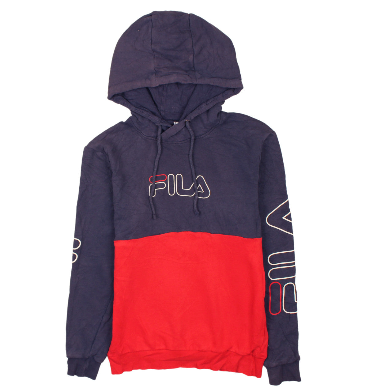 Mens UK Size XS FILA Blue Pullover Hoodie