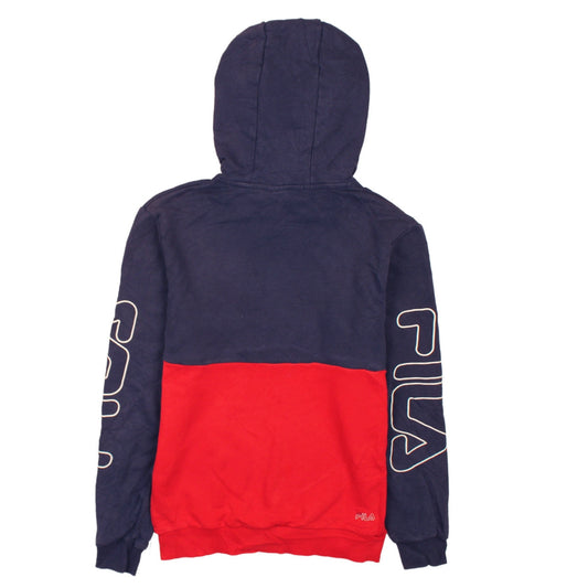 Mens UK Size XS FILA Blue Pullover Hoodie