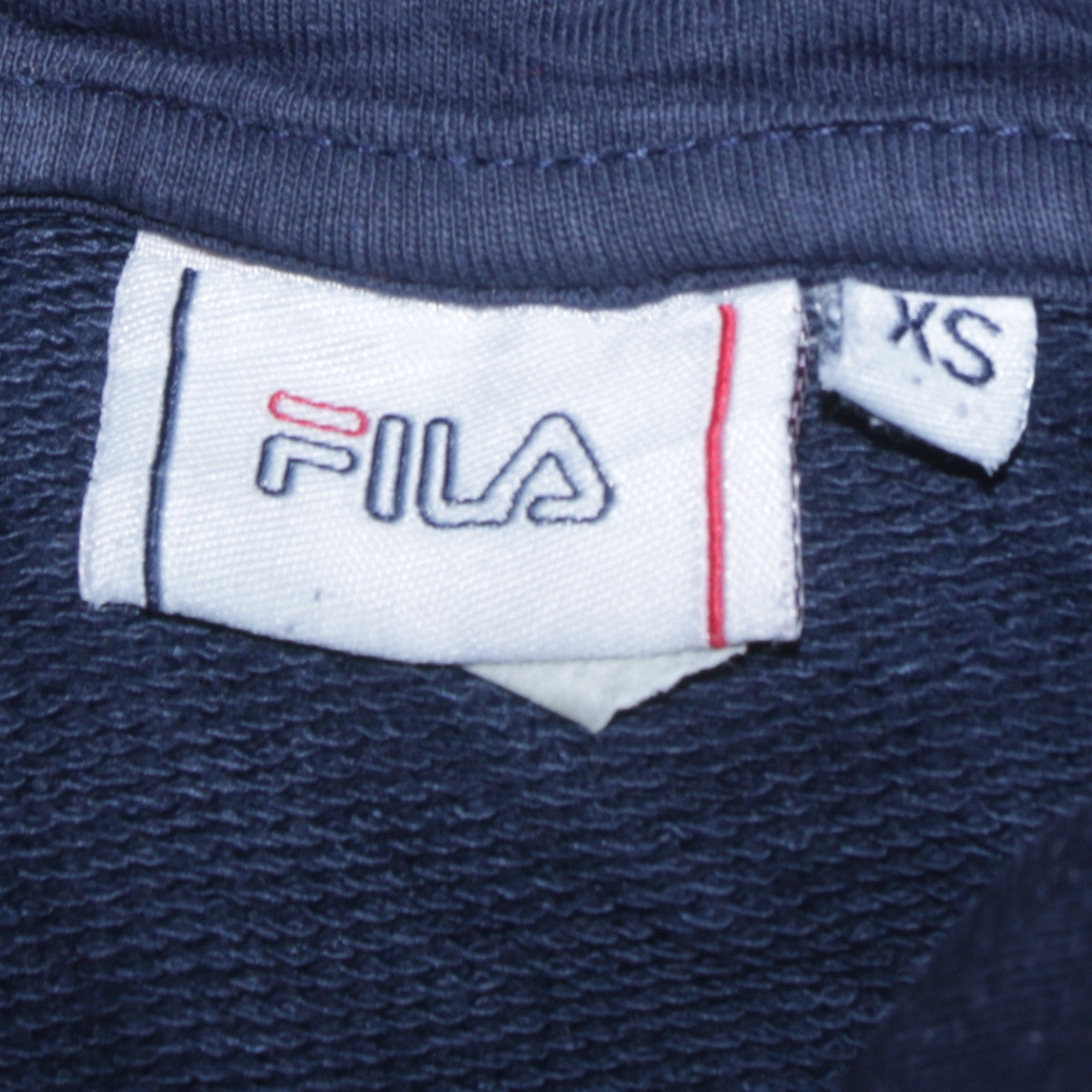 Mens UK Size XS FILA Blue Pullover Hoodie