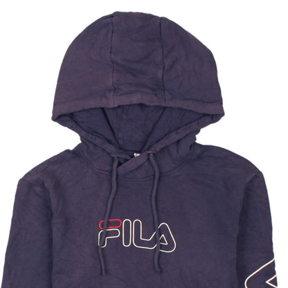 Mens UK Size XS FILA Blue Pullover Hoodie