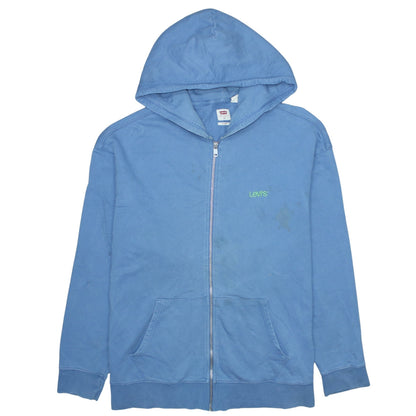 Mens UK Size XL Levi's Blue Full Zip Hoodie