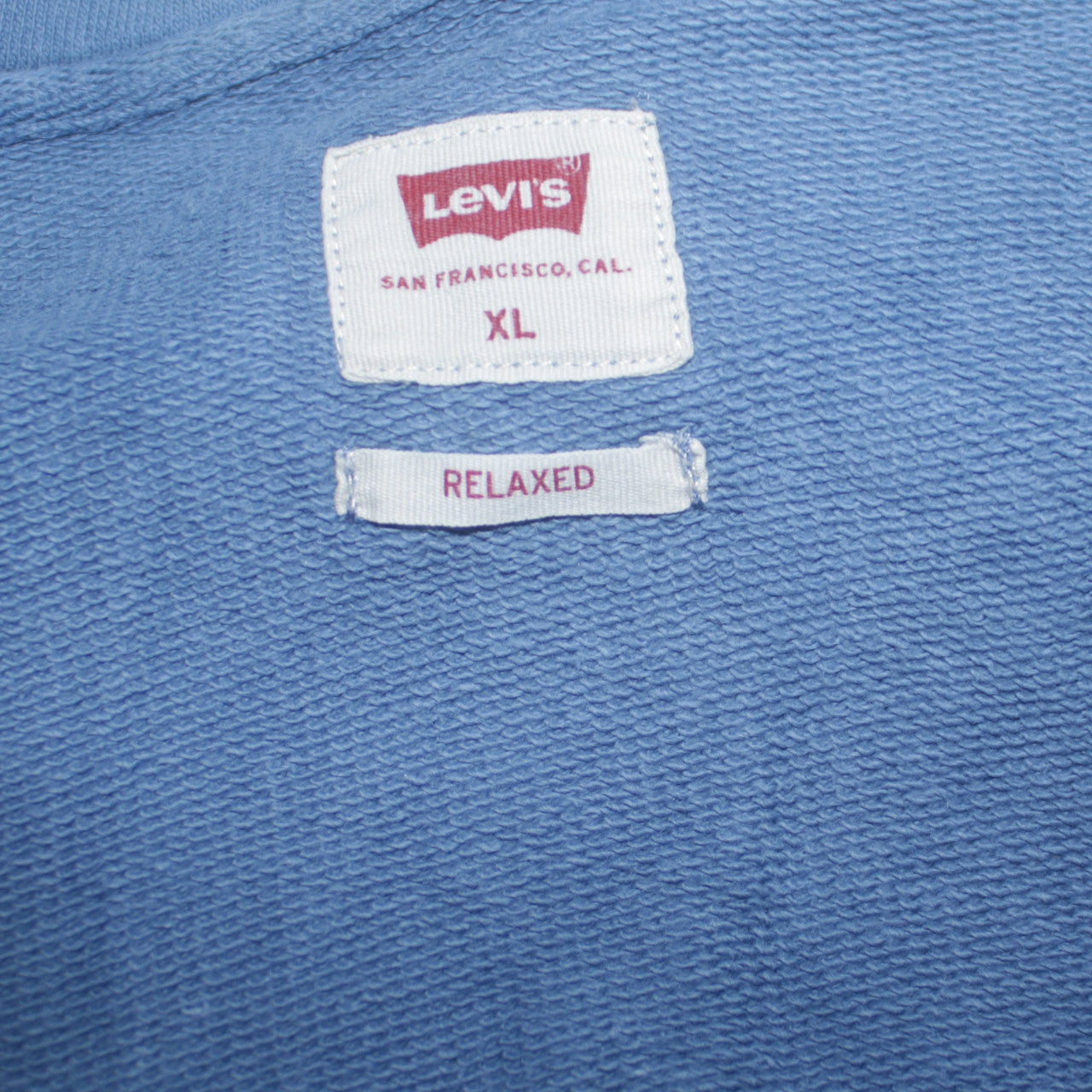 Mens UK Size XL Levi's Blue Full Zip Hoodie