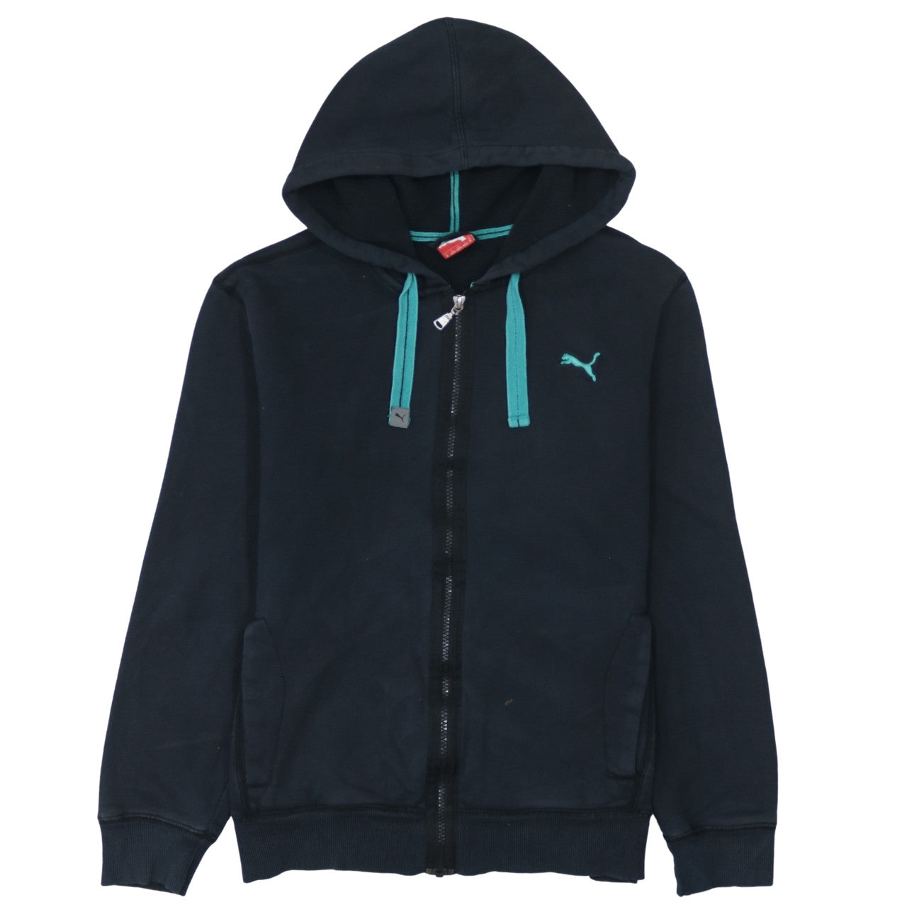 Mens UK Size M PUMA Blue Full Zip Hoodie