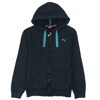Mens UK Size M PUMA Blue Full Zip Hoodie