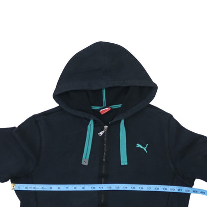 Mens UK Size M PUMA Blue Full Zip Hoodie