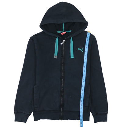 Mens UK Size M PUMA Blue Full Zip Hoodie