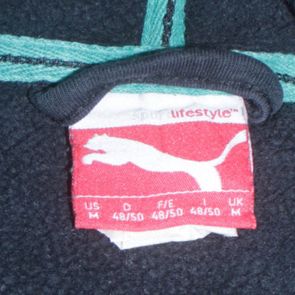Mens UK Size M PUMA Blue Full Zip Hoodie