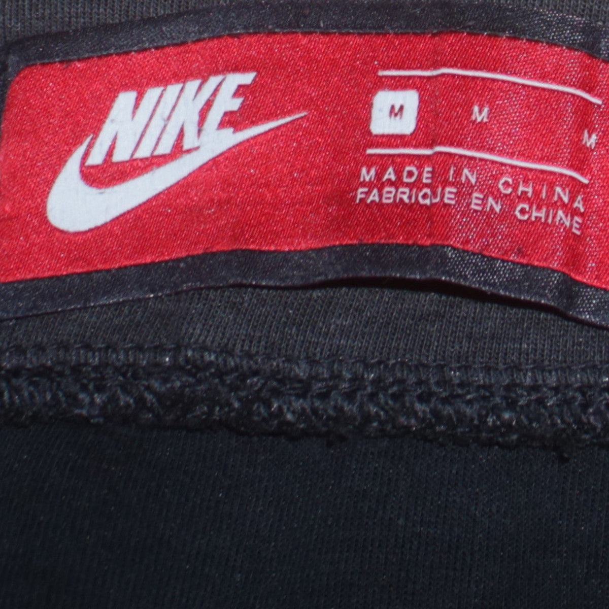 Mens UK Size M Nike Regular Fit Jogger Black Trousers
